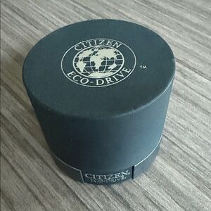 Citizen Eco-Drive Watch Storage Box Black and Silver Mint Condition